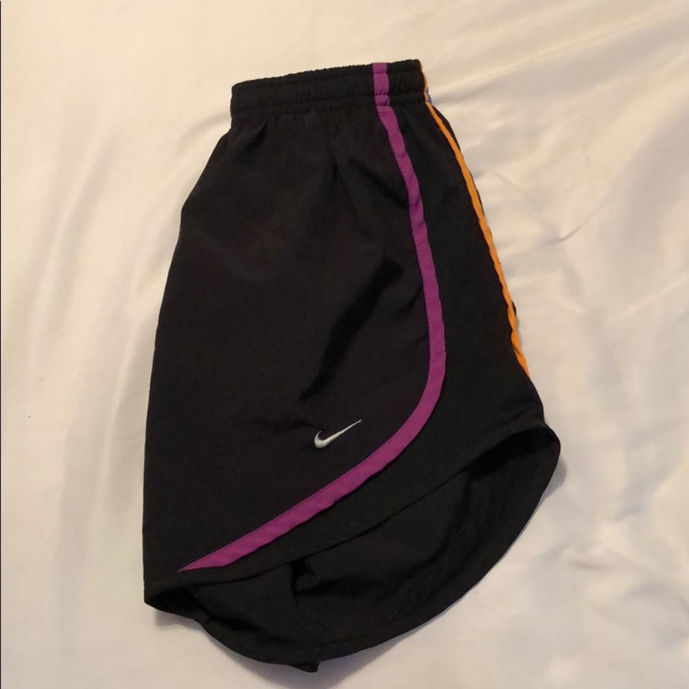 Black Nike Shorts with Rainbow Detailing